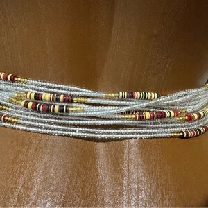 Elegant Multicolor Beaded Waistbead